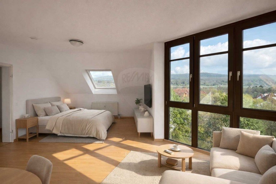 Digital-Staging-Wohnen-3 Etagenwohnung Bad Homburg vor der H�he / Kirdorf