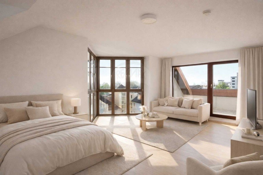 Digital-Staging-Wohnen-1 Etagenwohnung Bad Homburg vor der H�he / Kirdorf