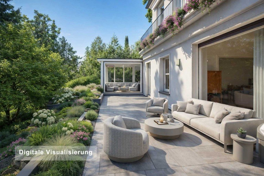 1.Digitale-Visualisierung--Terrasse Einfamilienhaus Bad Homburg vor der H�he