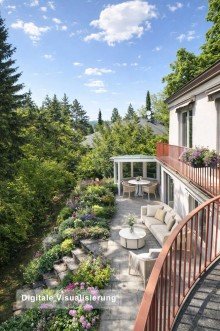 3.-Digitale-Visualisierung--Terrasse,-Balkon - Potenzial trifft Preis - 
Villa mit gro�em Garten f�r Ihre Wohnvision in begehrter Lage